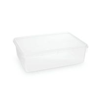Kit 6 Caixas Herméticas Plásticas Empilháveis 6,5l Transparente
