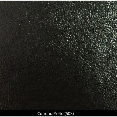Cadeira Ana Madeira Maciça Estofada Para Mesa De Jantar Courino Preto 503