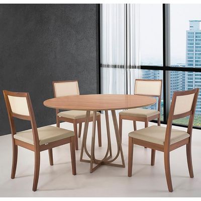 Mesa de Jantar Herval Meriti 75x110 cm  Jequitiba/Chocolate
