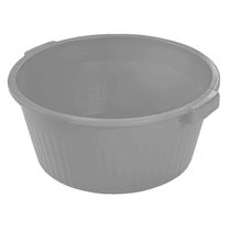 Bacia Canelada 34l Plasvale Cinza