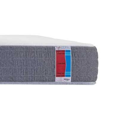 Conjunto Box Solteiro: Colchão Espuma Herval D28 Singlecore + Base CRC Suede Gray (88x188)