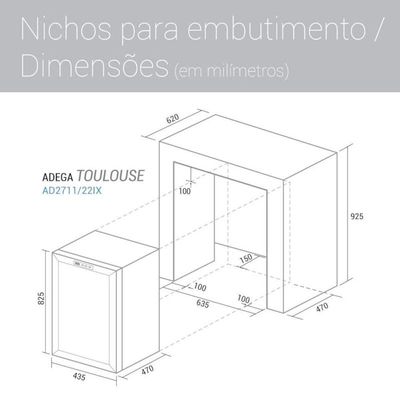 Adega Climatizada Toulouse 29 Garrafas 110V