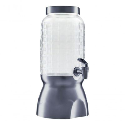 Suqueira Com Torneira E Suporte 3,6lt Wave Luxo Chumbo Bande