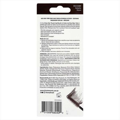 Kiss Ny Retoque Capilar Máscara Castanho Escuro 7g