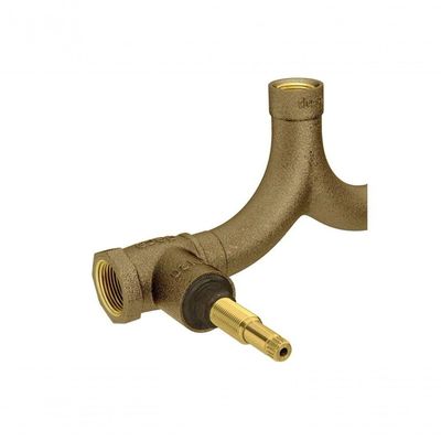 Base Para Misturador De Ducha Com Entrada Horizontal 3/4'' Cobreada