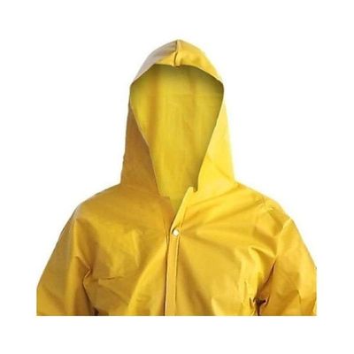 Capa Chuva Pvc Forrada Amarela G