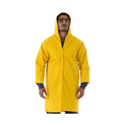 Capa Chuva Pvc Forrada Amarela G