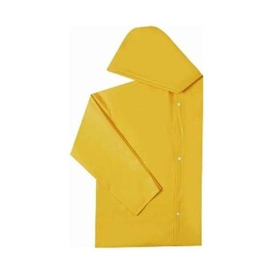 Capa Chuva Pvc Forrada Amarela G
