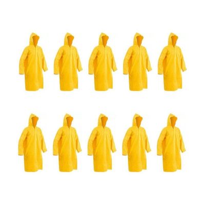 Capa Chuva Pvc Forrada Amarela G