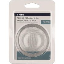 Grelha De Inox Para Válvula Americana 31/2, Cor Prata, Linha Primafer, Atlas.