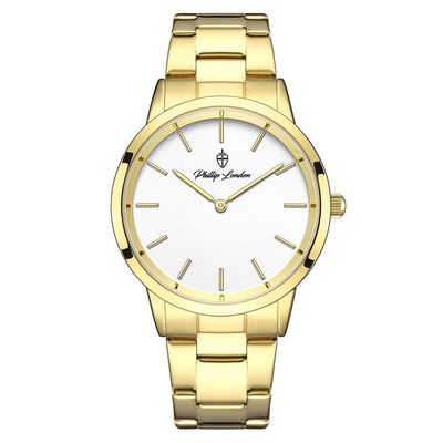 Relógio Masculino Beckham Steel Golden White 40mm