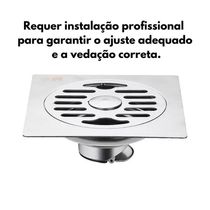 Ralo Anti-odor Elimina Mal Cheiro 15x15 Aço 201 - 0035