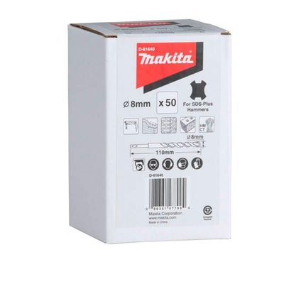 Brocas Sds-plus 6 X 110 Mm Conjunto Com 50 Peças Makita