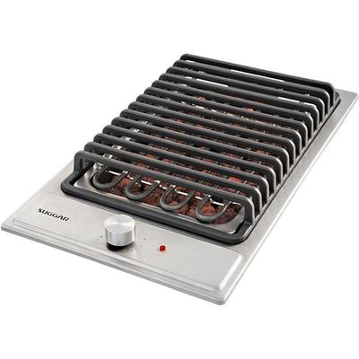 Cooktop Elétrico Inox Barbecue Churrasqueira Com Grelha 220V