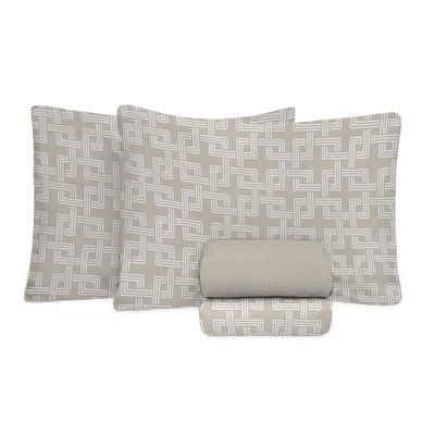 Jogo de Cama King Size 100% Algodão 200 Fios Fiori - 7755