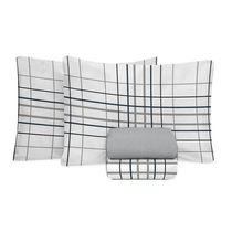 Jogo de Cama Queen Size 100% Algodão 200 Fios Fiori - 7524-1