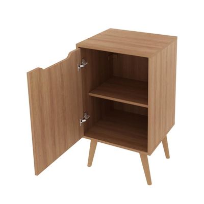Balcão Gabinete para Banheiro Amêndoa 45cm com 1 Porta BN3641 Sem Cuba Tecnomobili