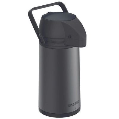 Garrafa Térmica De Inox 1l Single Soprano Preto