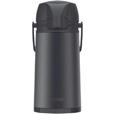 Garrafa Térmica De Inox 1l Single Soprano Preto