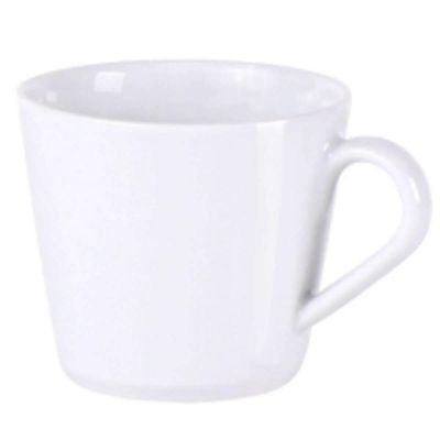 Conjunto Xícara de Chá e Pires 185ml Porcelana Tramontina Leonora Café Cozinha Mesa Posta