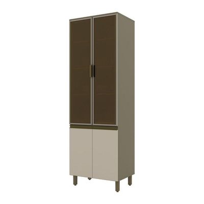 Cristaleira 4 Portas 71,5cm Cozinha évilin Henn Duna Cristal