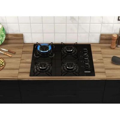 Cooktop 4 Bocas Essencial Automático Itatiaia Preto Bivolt