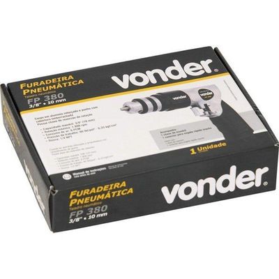 Furadeira 3-8 Pneumática Pistola 6pcm 1-4 Npt Fp380 Vonder