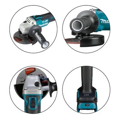 Esmerilhadeira Angular 125mm Sem Fio 18v 8500rpm Com Protetor Do Disco Punho Lateral Dga513z Makita