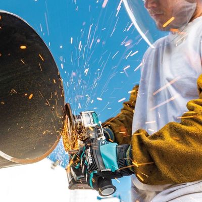 Esmerilhadeira Angular 125mm Sem Fio 40v Resistência Água Motor Bl Com Sistema Aws Ga047gz04 Makita
