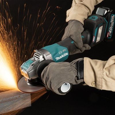 Esmerilhadeira Angular 125mm Sem Fio 40v Resistência Água Motor Bl Com Sistema Aws Ga047gz04 Makita