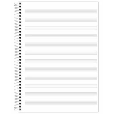Caderno De Música Universitário Espiral 96 Folhas Credeal