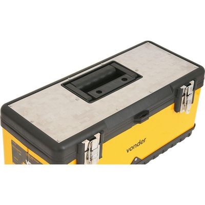 Caixa Metálica Para Ferramentas Baú 505x245x225mm Com Bandej