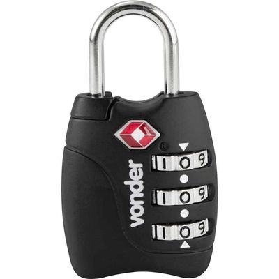 Cadeado Com Segredo 3 Algarismo Tsa Preto Vonder