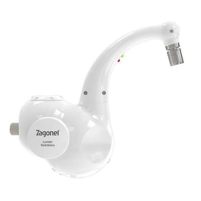 Torneira Elétrica Zagonel Lumen De Parede Branca 220v 5500w