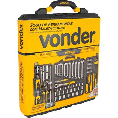 Jogo De Ferramentas Com 110 Peças Vonder