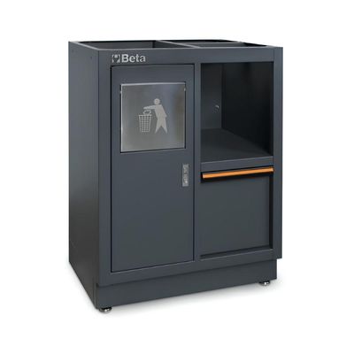 Módulo Fixo 7 Gavetas Lixeira Embutida C45pro Ms Beta