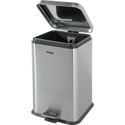 Lixeira Retangular 20l Inox Vonder