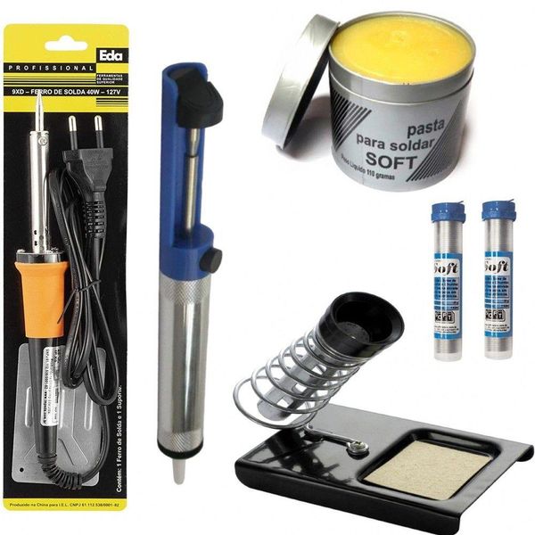 Kit Ferramentas Ferro Voltagem 220v 30w