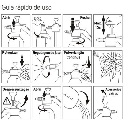 Pulverizador Manual 2 Litros Wap Gpm2l01