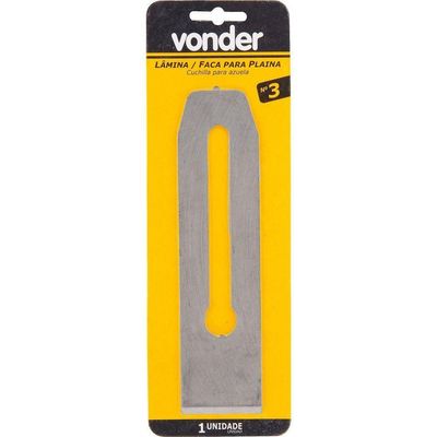 Lamina Para Plaina Manual Nr3 Largura 45mm Profissional Vonder
