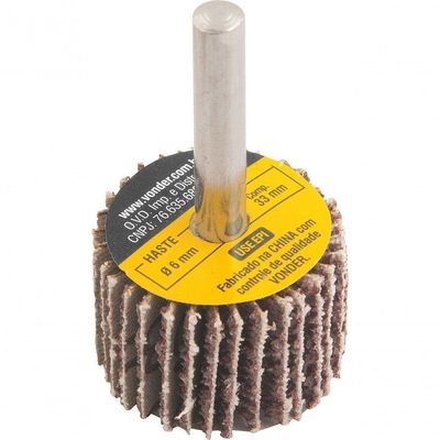 Roda Lixa Minikontour 50x20mm G80 Haste 6mm - Vonder