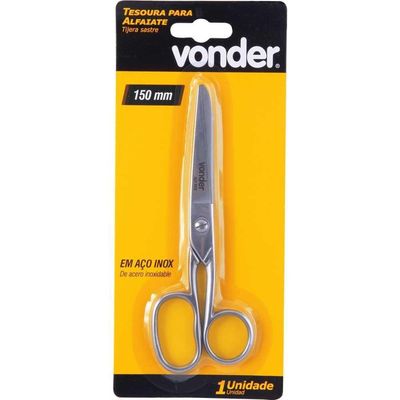 Tesoura Para Alfaiate 15 Cm Metálica Vonder