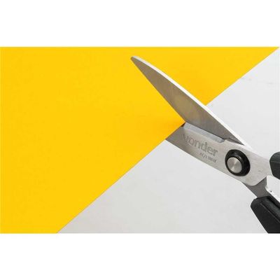 Tesoura Reta Cabo Plástico Emborrachado Tr145 Vonder