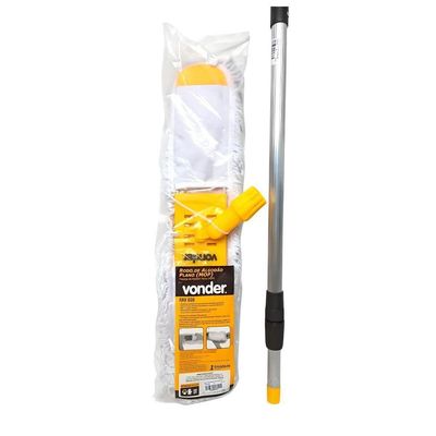 Rodo De Algodão Plano Rav 600 Tira Pó Esfregão Mop Absorvente Cabo Extensível Vonder Profissional