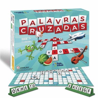 Jogo Pedagógico Palavras Cruzadas - 8 Peças
