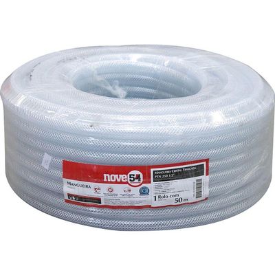 Mangueira Cristal Trançada 1-2 Ptn250(e) Com 50m Nove54