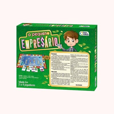 Jogo De Tabuleiro O Pequeno Empresário - 263 Peças