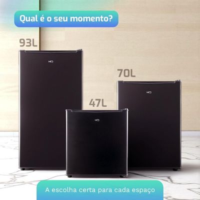 Frigobar Geladeira HQ 47 Litros Preto BC-47 110V