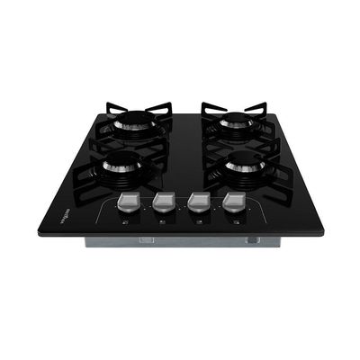 Cooktop a Gás Britânia 4 Bocas BCT4P Vidro Temperado 8mm Preto Bivolt