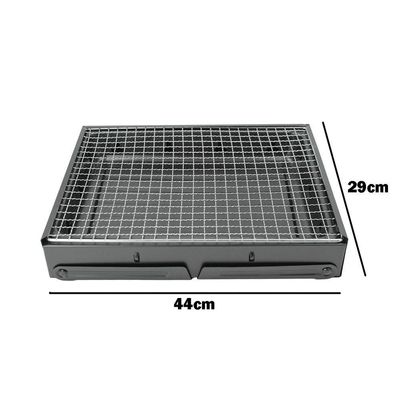Mini Churrasqueira Portatil Dobravel Para Apartamento Camping Maleta Churrasco 44x29cm